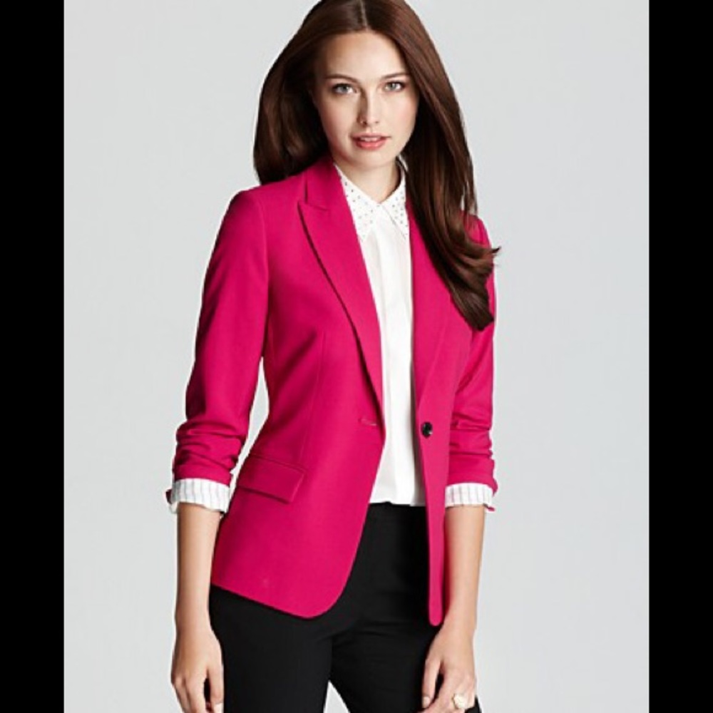 Vince Camuto One-button Blazer - Fuschia